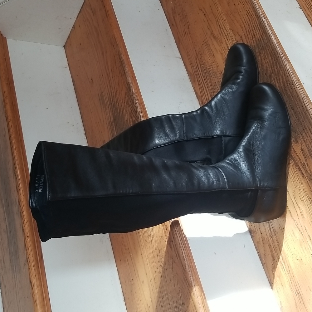 Stuart Weitzman Shapely Leather Boots Size 8 M , … - image 8